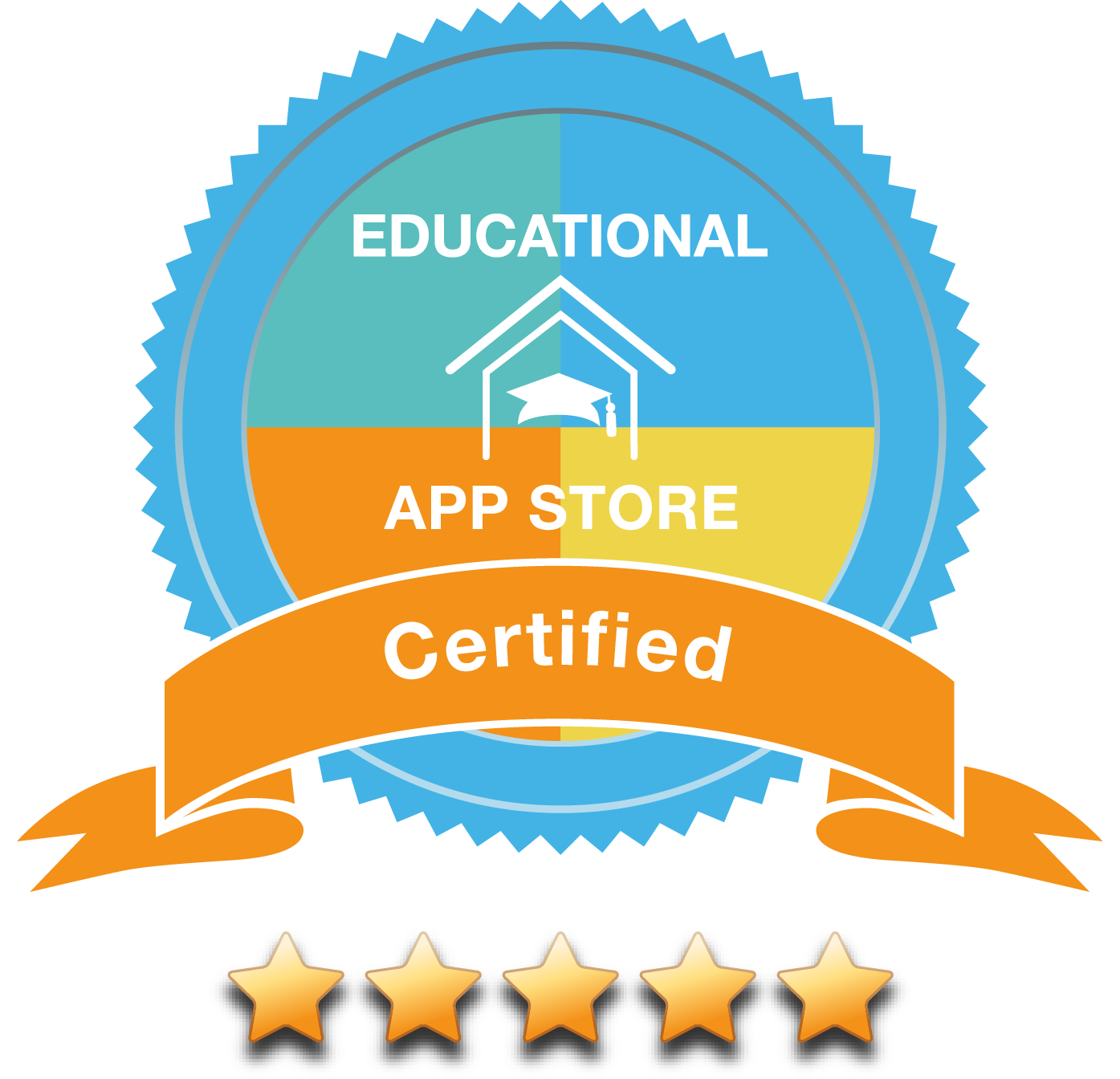 Badge educational app store2